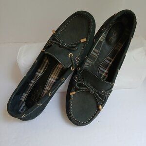 B.O.C. by Born Concept 'Holland' Black Suede Driving Moccasins Sz 8M